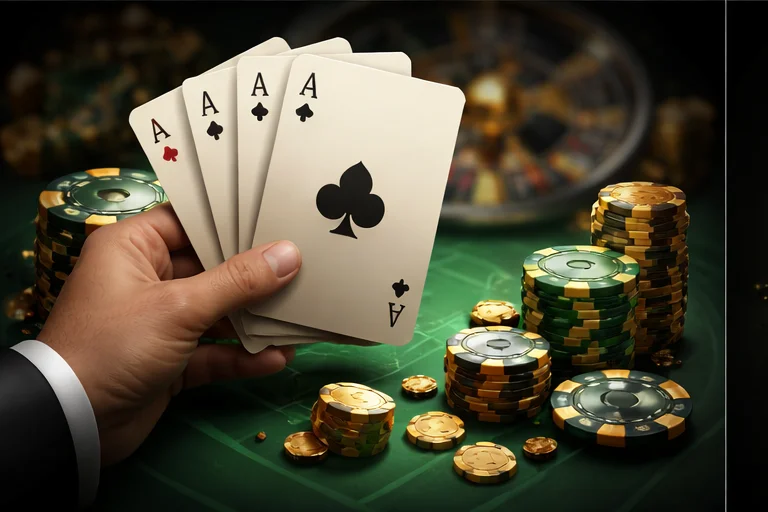 Riobet Casino poker cards and chips